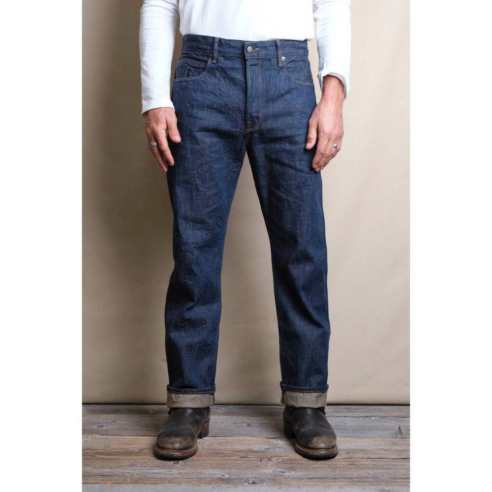 NEW FREENOTE CLOTH belford straight cut 13 ounce jeans in natural rinsed denim